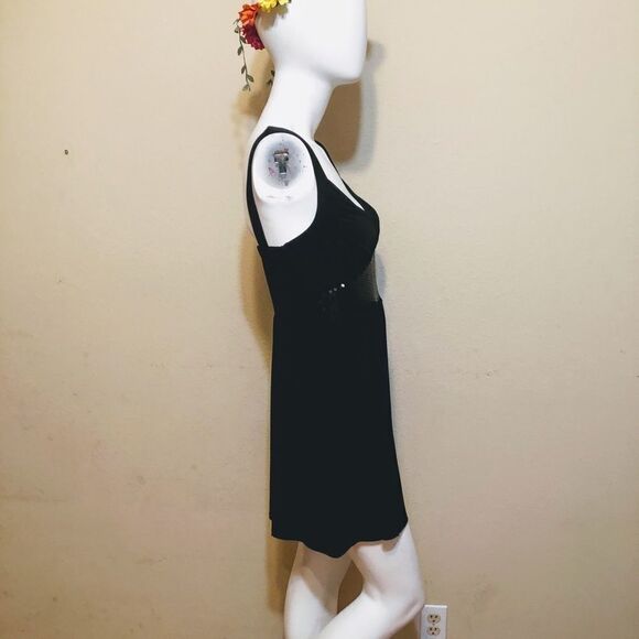 Fredericks of Hollywood Black Skater Dress Sz XS - Picture 4 of 8